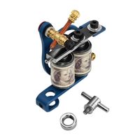 Alloy Coil Tattoo Machine Gun Dollar 10 Wrap Coils for Liner Shader For Tattoo Kits Tube Ink Needles Supply240b