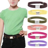 Cinturones de moda para niños cinturón elástico estiramiento ajustable unisex magnético para niñas cinturas para niñas cinturones de colores sólidos