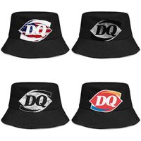 Dairy Queen DQ ice cream for men and women buckethat cool fashion bucket baseballcap White marble Vintage old American flag Plaid259m