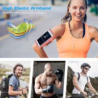 For iPhone 11 12 13 Samsung S20 S21 S22 Ect. Mobile Phones Under 6.7 Inches Waterproof Sports Running Armband Cases Workout Holder Pouch Cellphone Arm Bag