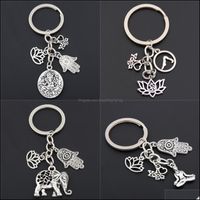 Cell Phone Straps Charms Accessories Phones I Love Yoga Thailand Bohemia Elephant Lotus Pendants Keychain Om Ohm Aum Jewelry Keyring Gift
