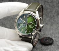 Высококлассные часы 44 -мм кварцевый хронограф питание батареи мужские часы для браслета из нержавеющей стали светящиеся наручные часы