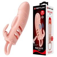 Vibrateur Massageur Men extender pénis silicone manche bi-026243