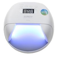Original SUNUV SUN7 Nail Lamp 48W UV LED Double Light Source Nail Dryer Machine with Smart Timer Memory and Sensor Power Storage268I