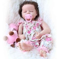 Lifereborn 19 inch 48 cm lifelike sile cry babe real toys for boys and girls reborn baby dolls