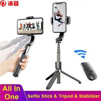 3 IN 1 Anti-shake Selfie Stick Tripod Handheld Gimbal Stabilizer For Iphone Samsung Xiaomi Smartphone Estabilizador3268
