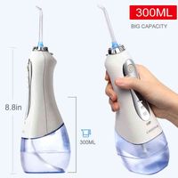 Toothbrush COSOUL Oral Irrigator Dental Water Flosser 300ML Big Capacity Cordless Portable teeth cleaner Professional water jet Home Use 220510