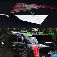 2X Car Auto 304 Stainless Steel Spoiler Rear Decorative Tail Trim Frame For Cadillac SRX 2010-2015235s