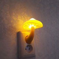 Украшение вечеринки 1 пункт светодиодного ночного легкого гриба на стенах лампа Eu US Plugc
