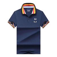 Summer Mens Polo Shirt Imprimer ￠ manches courtes T-shirt Coton T-shirt 4 Color 3xl