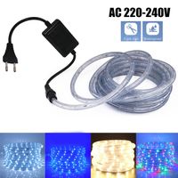 220V LED Strip IP67 Waterproof Neon Sign LED Light Christmas Party Decoration Outdoor Rainbow Tube Rope Light 220611