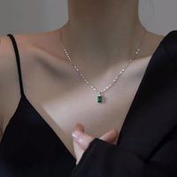 Cadenas Collar de diamante único Nicho de lujo High Sense 2022 Diseño femenino Cadena de clavícula para novia