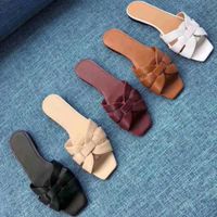 2021 Top Designer Fashion Women Shoes Slippers Sandals Slides Summer Woman Flat Sexy Real Leather Platform Sandal Flats Ladies Beach Slide Us14.5 Indoor Camouflage