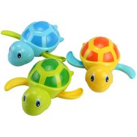Tek Satış Sevimli Karikatür Hayvan Kaplumbağası Klasik Bebek Su Oyuncak Bebek Yüzme Kaplumbağı Yardım Zinciri Saat Kids Beach Bath Oyuncaklar 220602