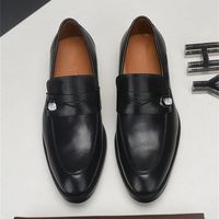 فخم إيطاليا العلامة التجارية الجديدة مصمم أزياء رجال أحذية خمر الخريف فستان رسمي أحذية حقيقية من الجلد الشقق الفاخرة عالية الجودة الزفاف المتسكعون الأسود الحجم 38-45