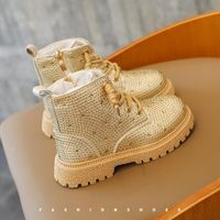 Boots Leather For Girls Boys 2022 Spring Autumn Children Tid...