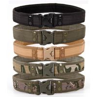 Belts Army Style Combat Quick Release Tactical Belt Fashion Men Canvas Waistband Outdoor Hunting 9Colors Optional 130cmBelts