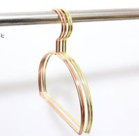 SemiCircle Metal Hanger Nordic Style Rose Gein Cinkers Cinkers pour écharpe Cravate Belt et serviettes Organisateur GWF14385