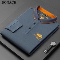 Buena calidad de algodón Men de algodón Polos de marca diseñador Golf Camiseta de manga larga para la solapa informal Homme Fashion Male US Top 220712
