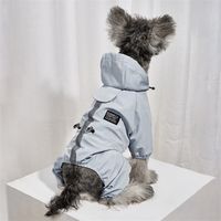 Waterproof Pet Clothes Jumpsuit Reflective Dog Jacket Small ...