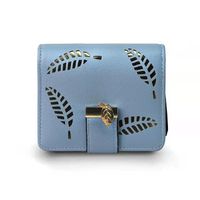 Hollow Out Women Designer Wallets Lady Style Style Fashion Zero Card Pounds Female Disual Drasts No92