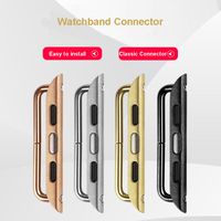 Adapters For Apple Watch Stainless Steel for iwatch 123456 Smart Straps Watchband Connectors 38mm 40mm 42mm 44mm Seamless Aluminum Wrist Linkers