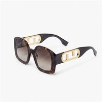 Designer Sonnenbrille für Frauenmarke Hochqualitäts hochwertiges Metall -Logo Vollrahmen Designer Sonnenbrille Olock UV400 Luxus Mode Sonnenbrillen