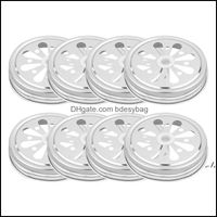 Drinkware Lid Kitchen Dining Bar Home Garden 70Mm 86Mm Mason Lids Round Metal Seal Reusable Canning Jars Top Caps Pae10682 Drop Delivery