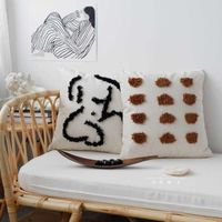 Cojín/almohada decorativa decoración del hogar con mechones del hogar