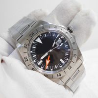 Designer Watch BK Factory Luxury Mens Vintage Explorer II 2 Стив МакКуин 1655 Сталь 40 мм 1979 Edition R-GMT Ref.1972 Азия 2813 Движение Автоматические часы