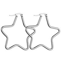 Pentacle Earring Stainless Steel Unique Pentagram Star Shape...