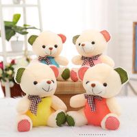 Brinquedos de pelúcia ursinhos de ursinho de ursinho boneca boneca teddys urso inseras coloridas bonecas de rastreamento bonecas de natal infantil caseiro ornamento de 28 cm dhl