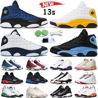 13s Retro Obsidian men Basketball Shoes French Blue Navy Red...