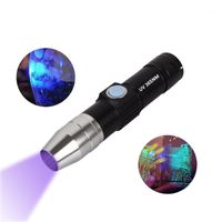 Taschenlampen Fackeln USB Wiederaufladbare 365nm UV-Licht 3W LED Mini Pocket Torch Blacklight für Geld Fingerabdruck Erkennung