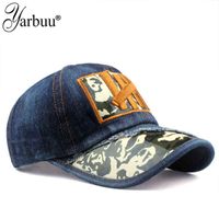 Ball Caps [yarbuu]women Baseball Hats for Men Denim Jeans Band Casquette Plain Bone Gorras Casual Sun Cap 220325