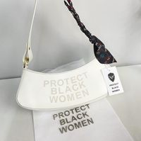 Automne Women's's Crescent Print Letter Bag Sac à main