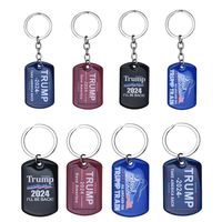 2024 Trump Key Chain Us Party President Election Flag bandiera Tag in acciaio inossidabile tornerò in stile 9 in stile Keyring 9