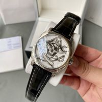 Luxusmarke Designer Pam Uhren 925 Sterling Silber Case Pirat Hound Style Mechanische Uhren Saphirkristallglasgürtel mit Kasten