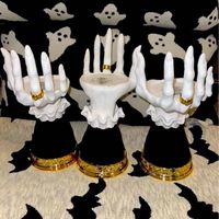 Halloween Witch Deco Tool Palm Candlestick Decoration