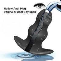 Silicone Anal Cleaner Tappo Testa ano Trainer Vagina Dilator Douche Washing Intestino Costipation Female Private Care Products227J