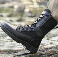 Compre al por mayor Botas Militares Negras Para Hombres de bajo precio \u0026 de  calidad con envío gratuito | Es.DHgate