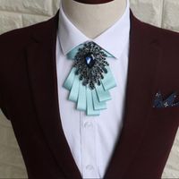 Bow Ties Luxury Men Women Business Office Bureau Party Party Club Cravat Accessoires British Alloy Bling Ribbon Ribbon
