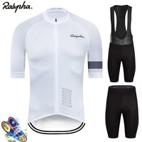 Erkekler bisiklet forması yaz kısa kollu seti Raphaful Maillot 19d Önlük Şortları Bisiklet Kıyafetleri Spor Giyim Gömlek Giyim Takım elbise 220708