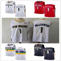 kids youth Orleanss Pelicanss jersey 1 Zion Williamson red white color Basketball Jerseys Men266Z