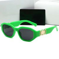 Retro -Rechteck -Sonnenbrille Designer kleine quadratische Sonnenbrille für Männer Frauen Luxus grüne Leoparden Brille hochwertige Vintage Sonnenbrille Ladies Classic Schwarz
