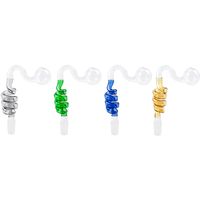 G113 Twisted Tube Smoking Bowl Oil Burners Glass Pipes Bong ...