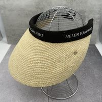 Berets Summer Large Brim Empty Top Hat Women Panama Straw Sun Hats Outdoor Sports Baseball Caps Fishing Vacation Protection ChapeauBerets