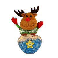 Christmas Decorations Gift Bag Santa Claus Sweet Bottle Cartoon Reindeer Polar Bear Cookies Storage Box TransparentChristmasChristmas