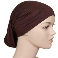 Szaliki marka 2022 Kobiety opaska na głowę elastyczna bawełniana dzianina chusta na głowę muzułmańska okładka hijab głowa włosów szalik