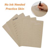 5pcs Tattoo Practice Skin No Ink Needed Microblading Accessories Permanent Makeup 3D Eyebrow Artificial Skin for Body Art Beginner349A